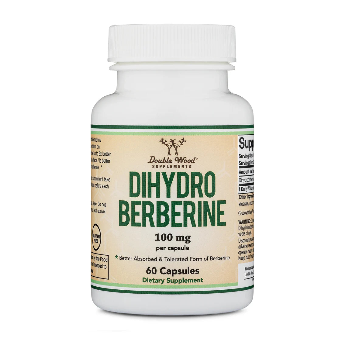 Dihydro Berberine 100mg Dietary Supplement Double Wood