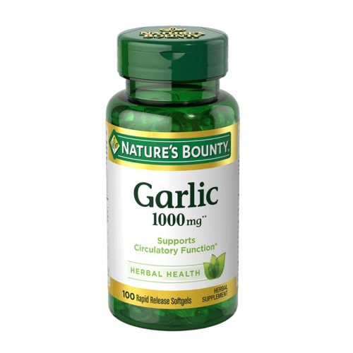 Nature's Bounty Garlic Extract - 1000 Mg | 100 Softgels