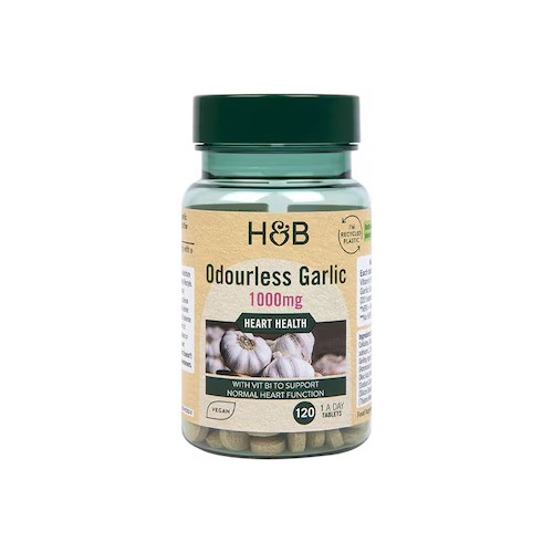 Holland & Barrett Enteric Coated Odourless Garlic - 1000 Mg |120 Tablets