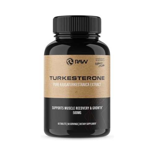 RAW Turkesterone Supplement - Pure Ajuga Turkestanica Extract | 60 Capsules