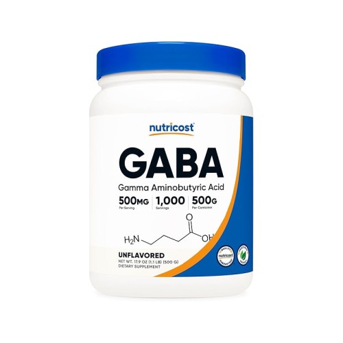 Nutricost Pure GABA - 500G Powder | 1000 Servings