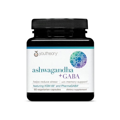 Youtheory Ashwagandha + Gaba | 60 Capsules