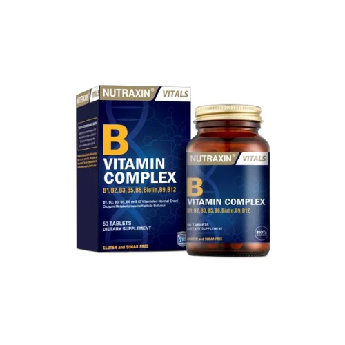 Nutraxin Vitamin B Complex | 60 Tablets