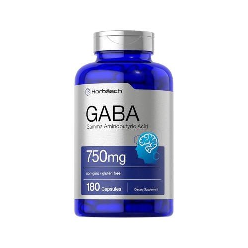 Horbäach Gamma Aminobutyric Acid - GABA 750mg | 180 Capsules