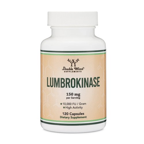 Lumbrokinase 150mg Dietary Supplement Double Wood