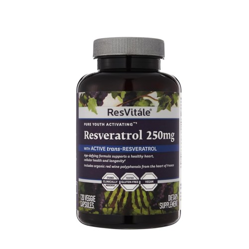 ResVitale Resveratrol For Men and Women - 120 Veggie Capsules | 250 Mg