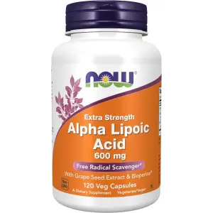 NOW Foods Extra Strength Alpha Lipoic Acid 600 mg